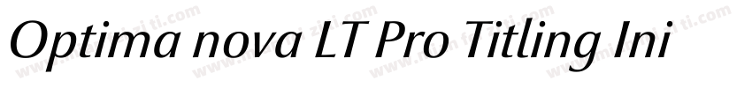 Optima nova LT Pro Titling Init字体转换